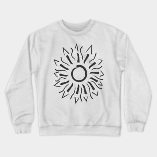 Abstract Tribal Sunburst Crewneck Sweatshirt